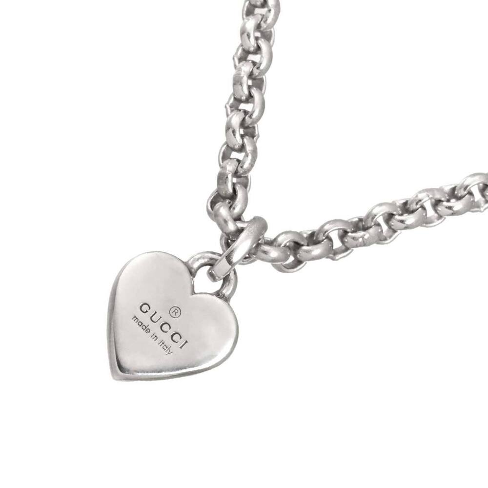 GUCCI Silver Heart Necklace